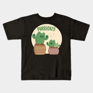 Purrickly Succulent Kitties Kids T-Shirt